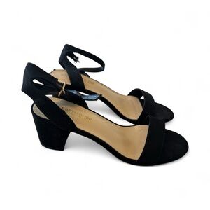 Elegant Black Suede Heels